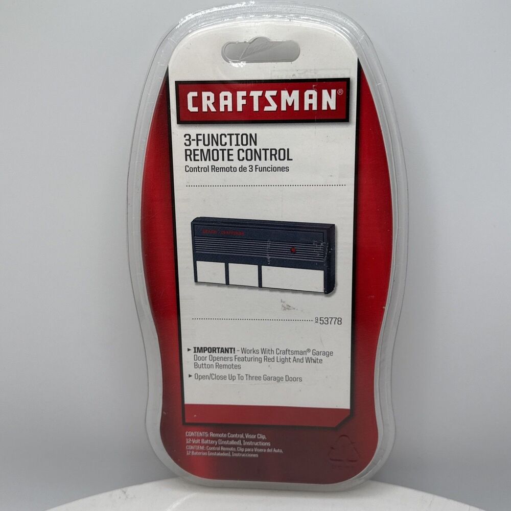 Craftsman 3-Function Remote Control 953778 Garage Door Opener OEM